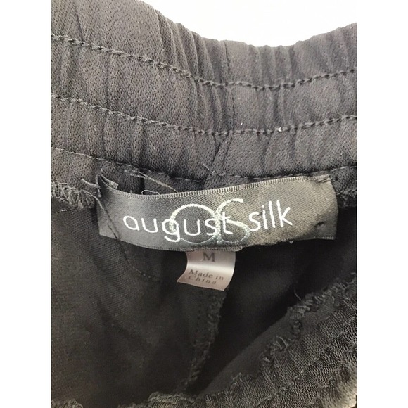 August Silk Elegant Black Cropped Jumpsuit - Picture 4 of 14